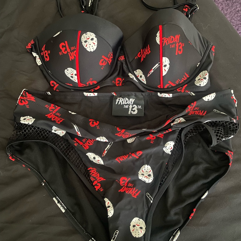 Hot Topic- Friday the 13th Bathing Suit Set